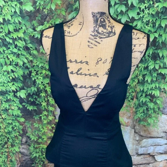 REVOLVE BRAND MASON Peplum Black Bodycon Dress, 4 - Picture 4 of 10